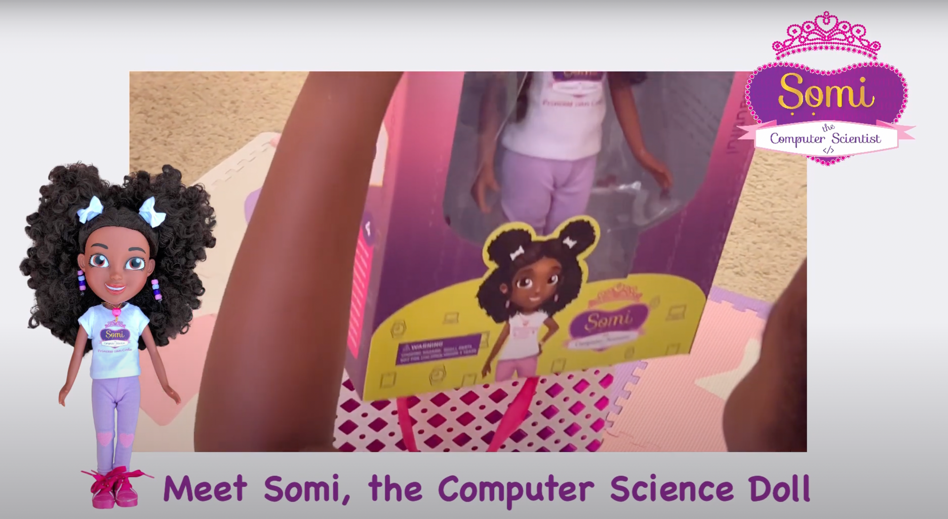 Load video: How Somi the Computer Scientist Doll Works